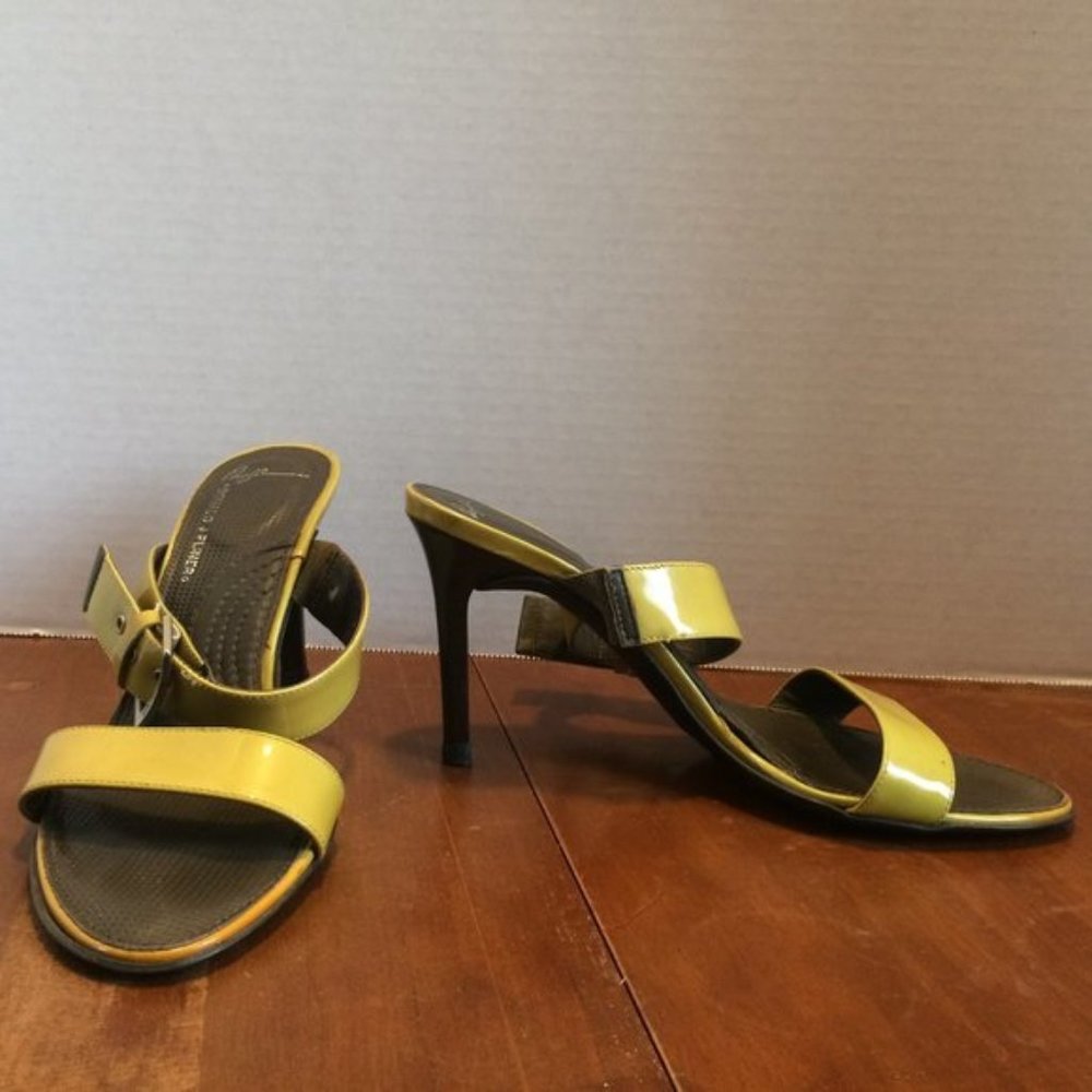 Size 6 M Donald J Pliner Cece Patent Leather Heels No Box Excellent Condition